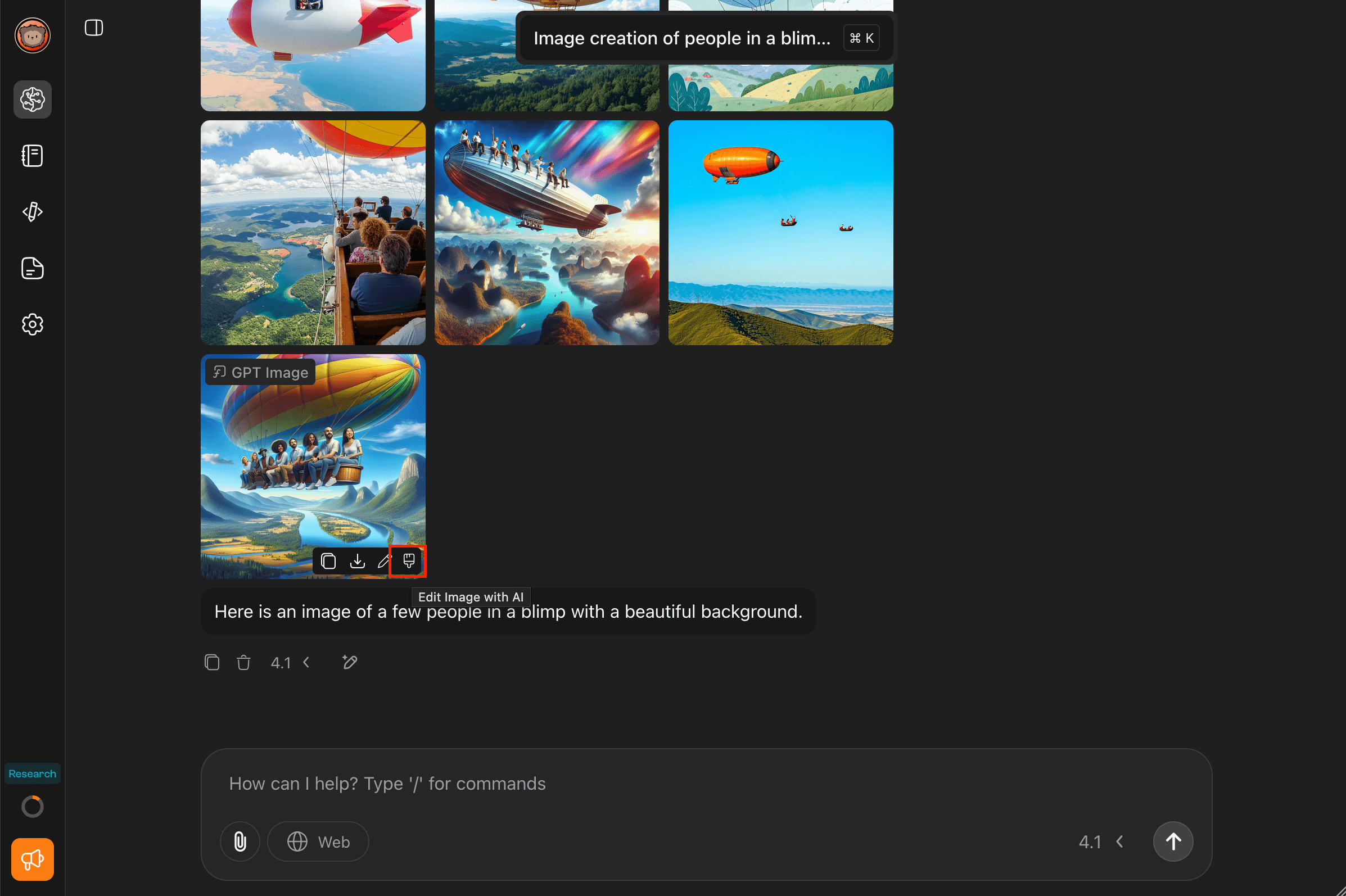 Select image