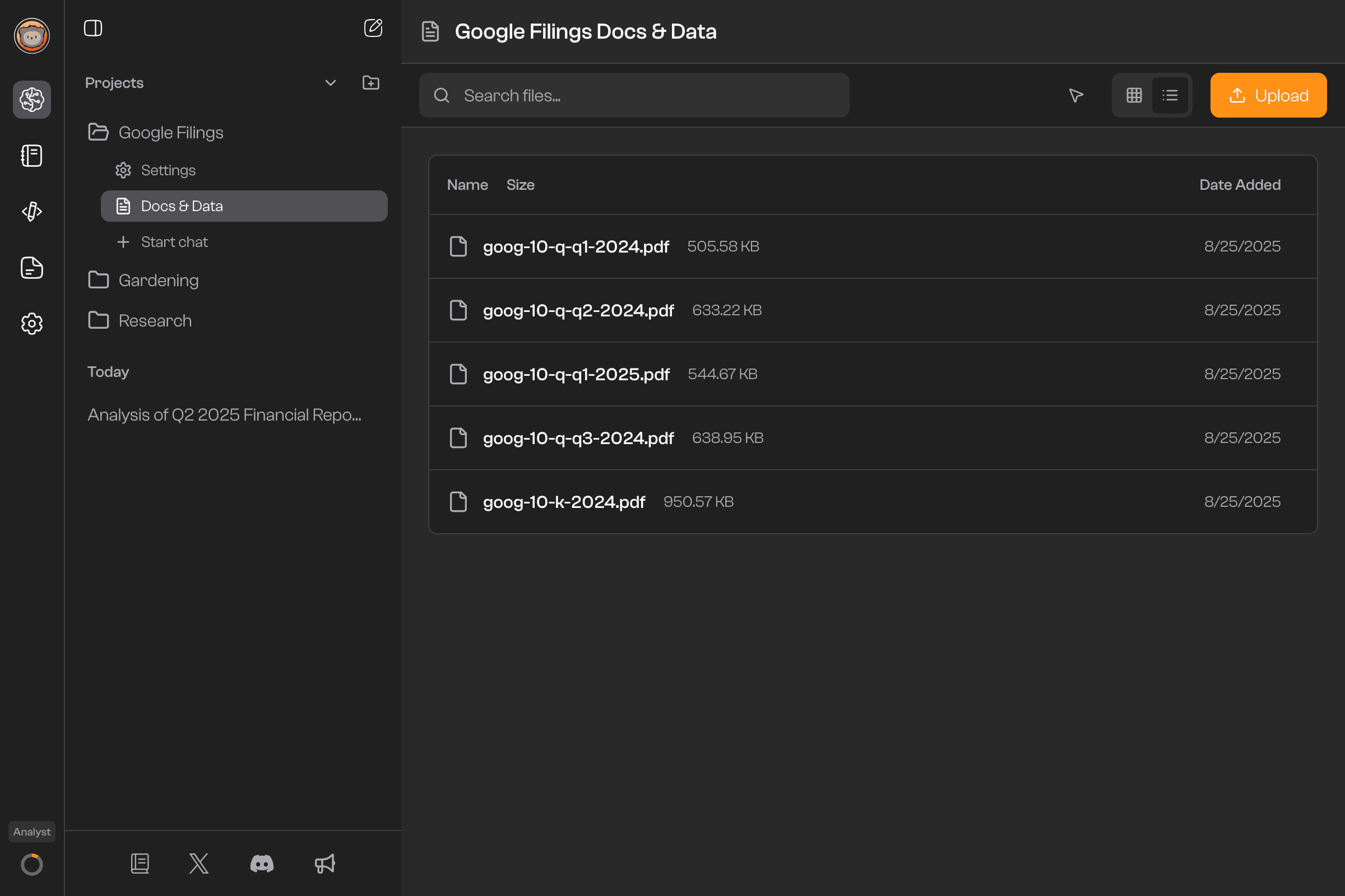 File Management View