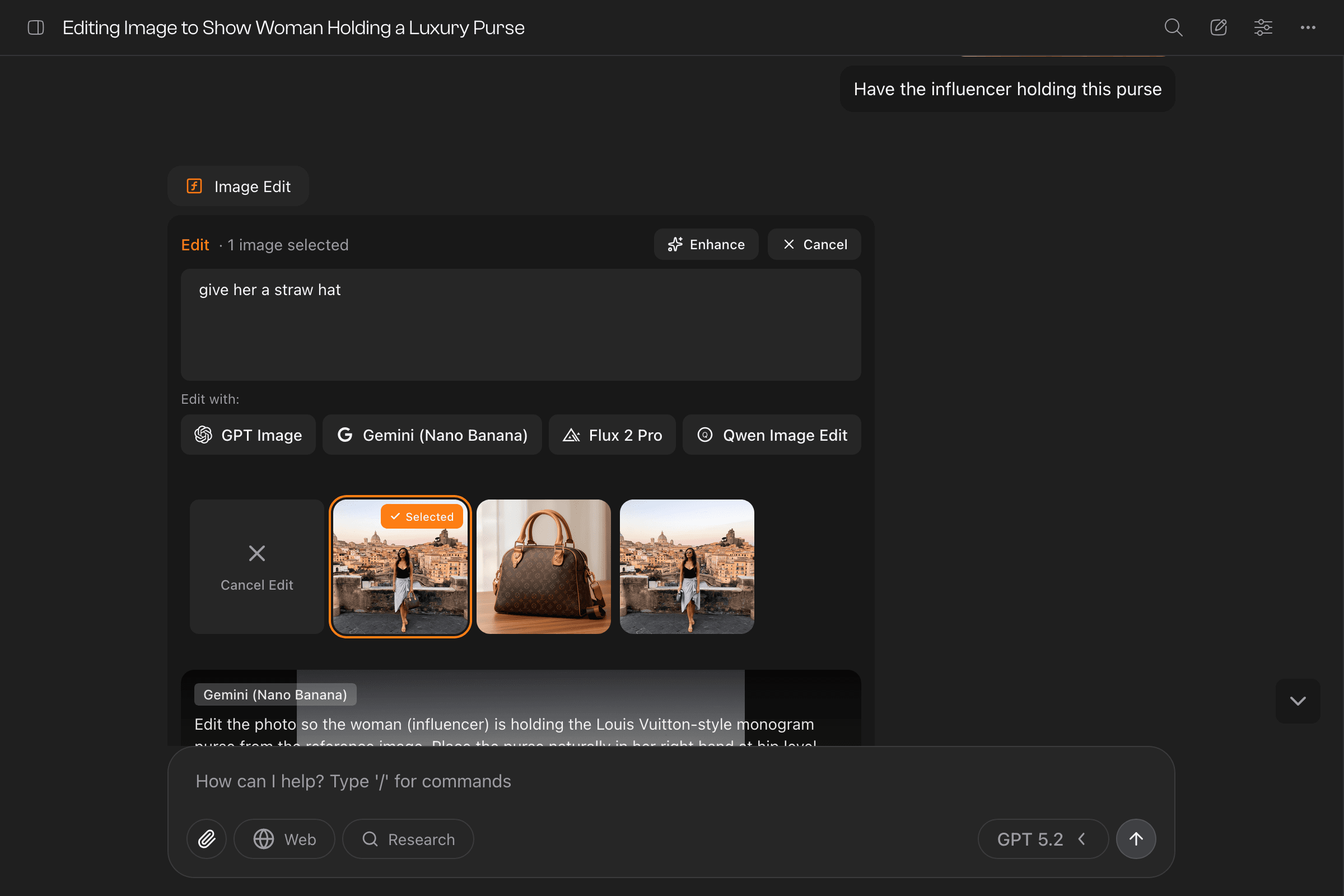 Keep iterating in the gallery