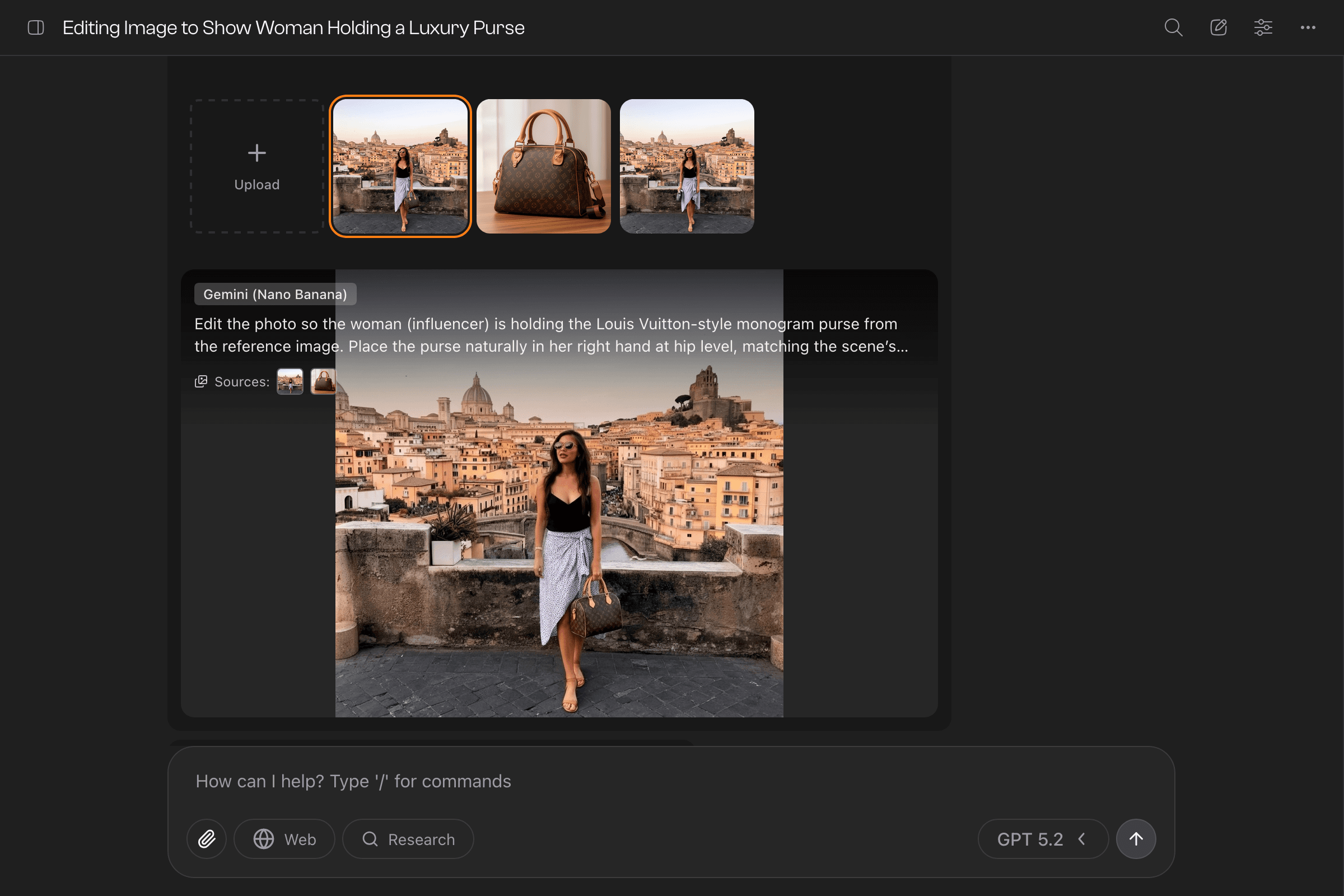 Combined image result